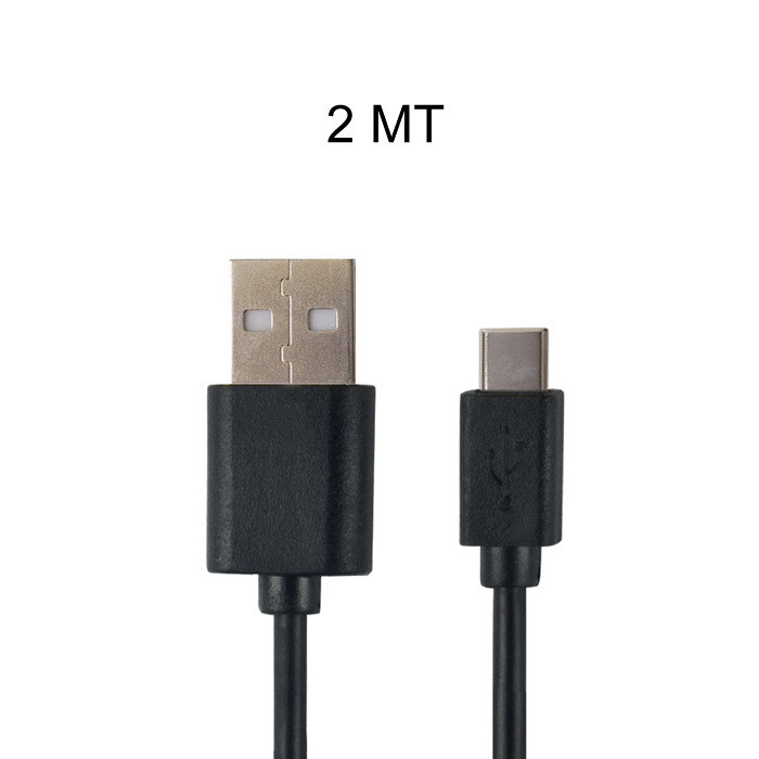 LILLI CAVO C-TYPE 2M NERO PVC MF177N