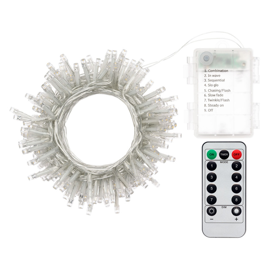 LUCI EST.LED 180 BATTER.BIA.C TIMER CAVO TRA 67295