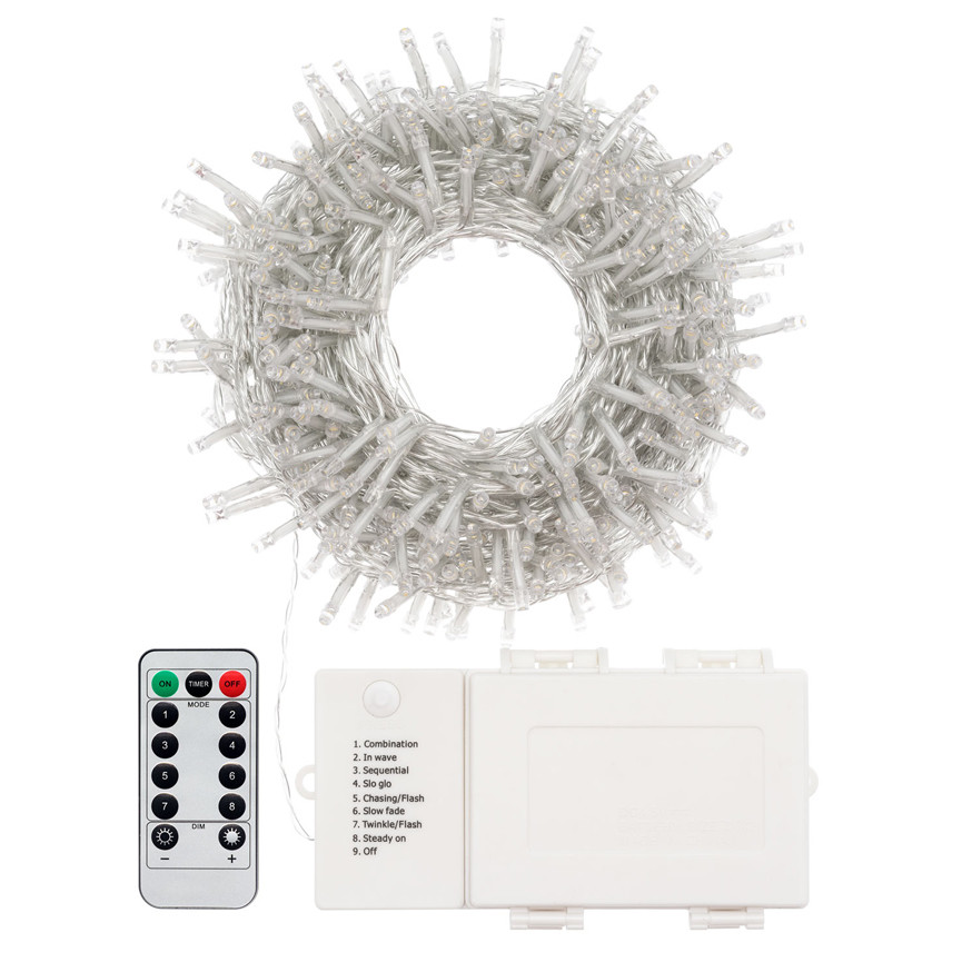 LUCI EST.LED 500 BIA/C TIMER 8-16 BATTER.TEL.67332