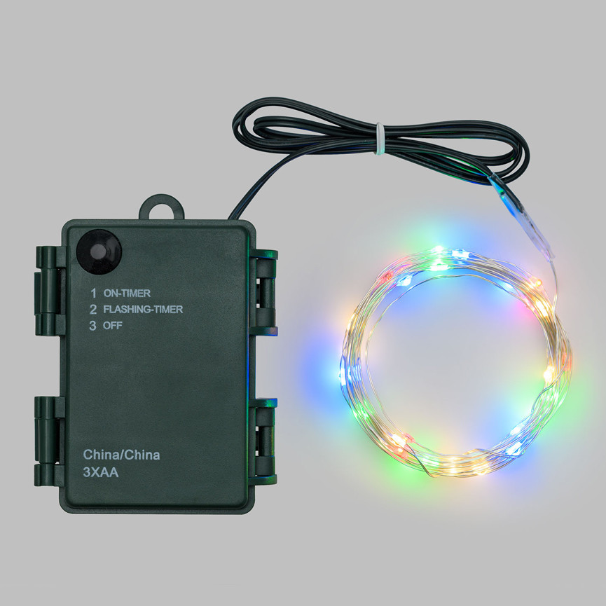LUCI EST.LED 80 BATTER.MULTI TIMER F.ARG 8MT 65932