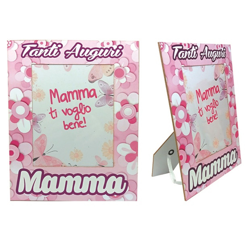 MAMMA PORTAFOTO 13X17 LEGNO E GLITTER 9976