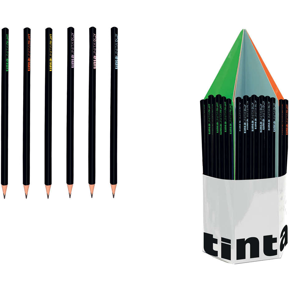 MATITE HB TRIANGOLARI TINTA UNITA FUSTO NERO 6 COL
