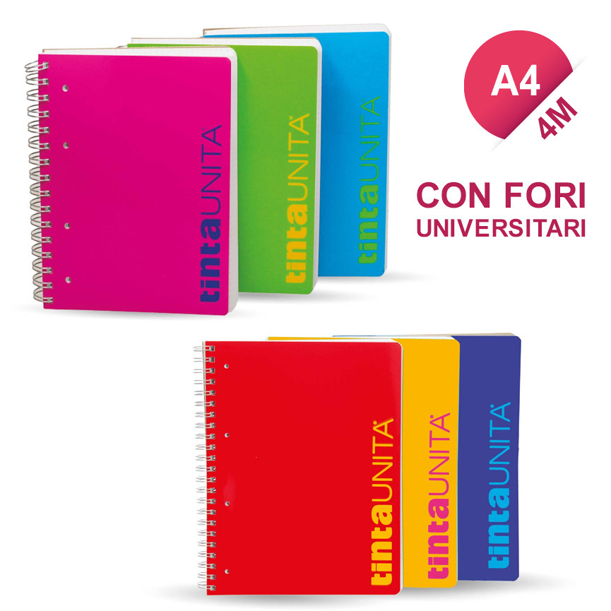 MAXI SPIRALATI UNIVERSITARI FORI 4M T.UNITA 144F