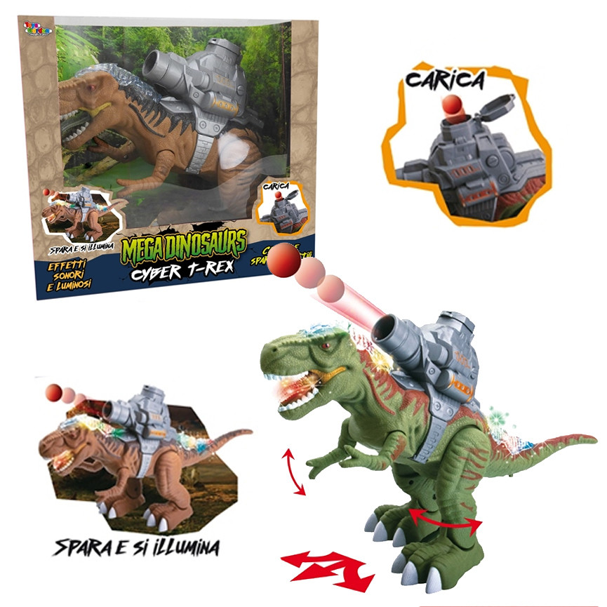 MEGA DINOSAURS DINOSAURO SPARA E SI ILLUMINA 28033
