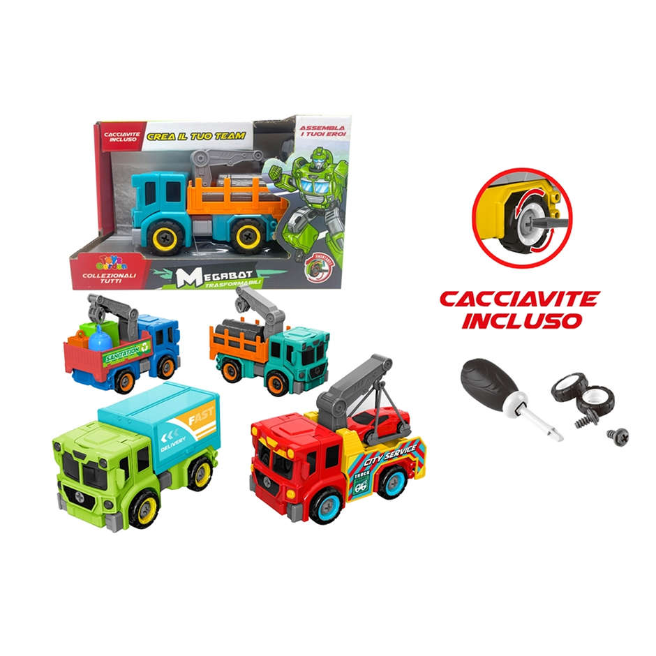 MEGABOT TRUCKS ASSORTITI 28413
