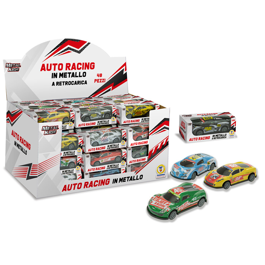 METAL KIDS AUTO RACING RETRO. 1:64 DISP. ASS 67255