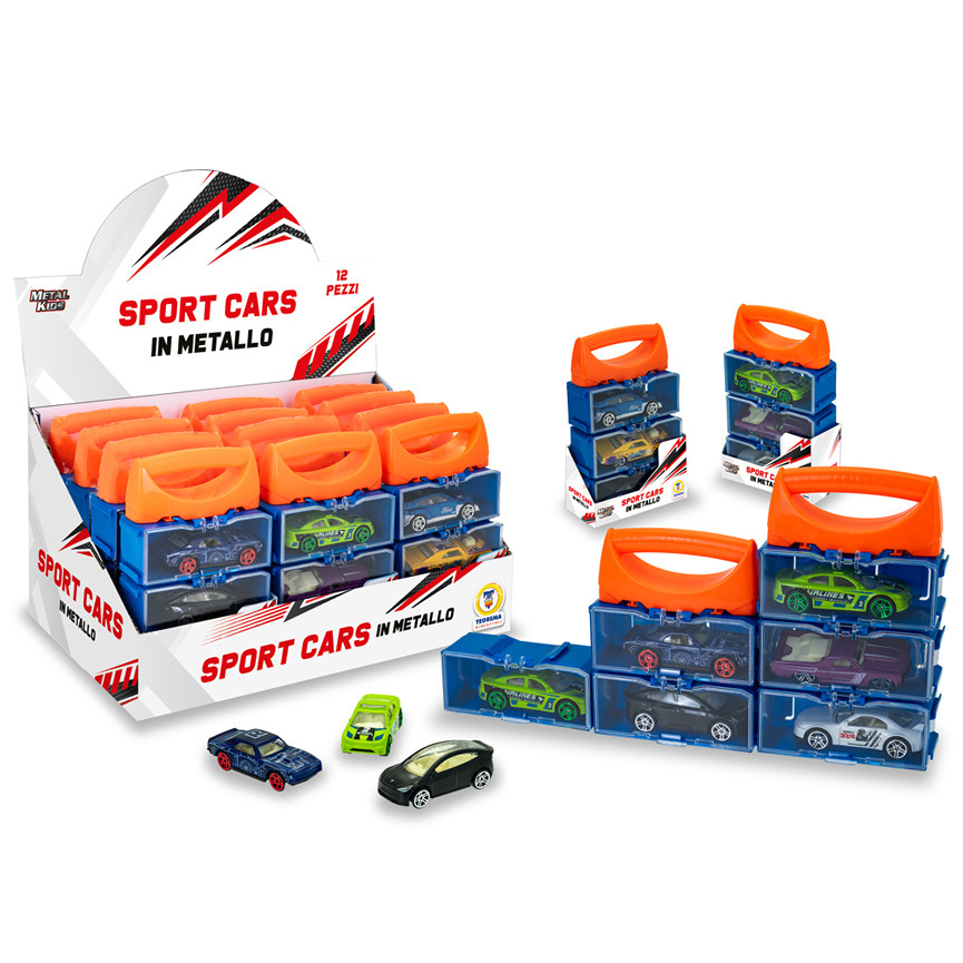 METAL KIDS AUTO SPORT IN CONT. 1:64 DISPLAY