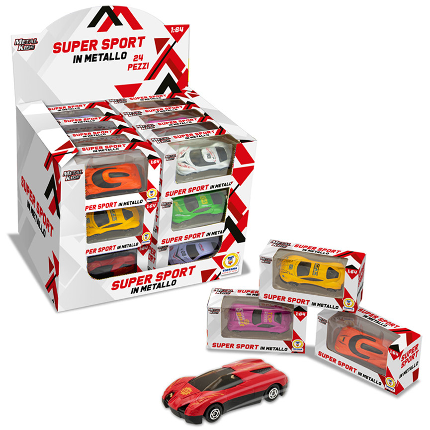 METAL KIDS AUTO SPORTIVE METALLO 1:64 64875