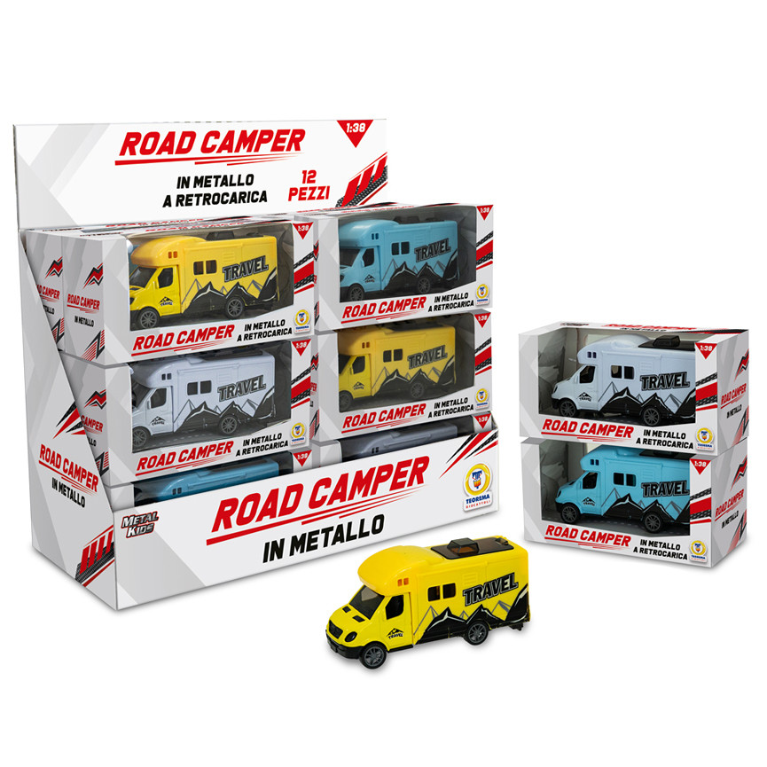 METAL KIDS CAMPER 1:38 RETROCARICA 3 COL. 81075