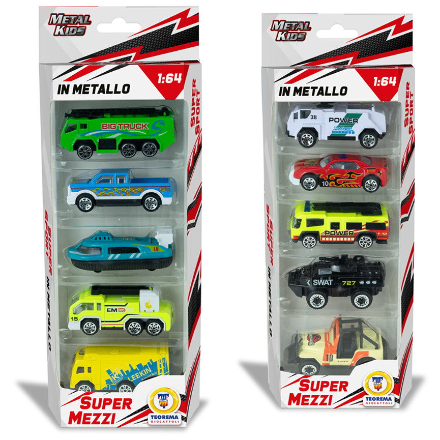 METAL KIDS MEZZI 5PZ BLISTER 1:64 80215