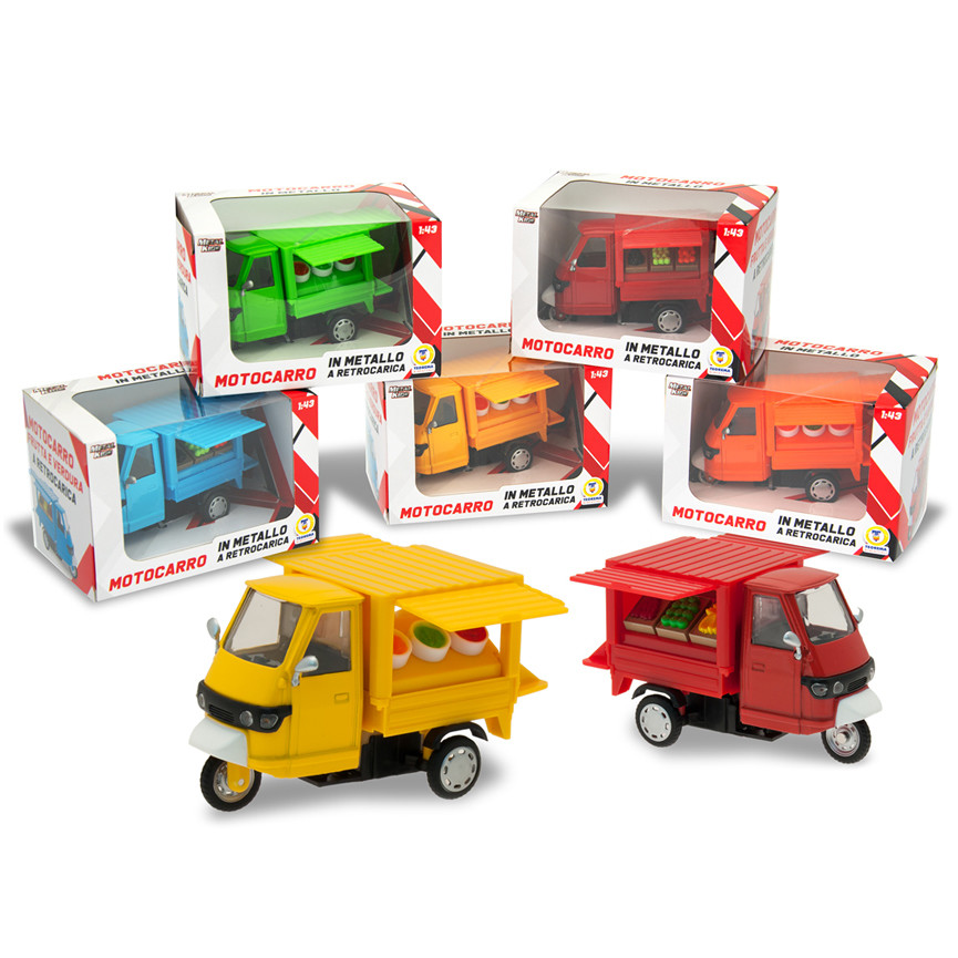 METAL KIDS MOTOCARRO IN METALLO RETROC. 1:43 74317