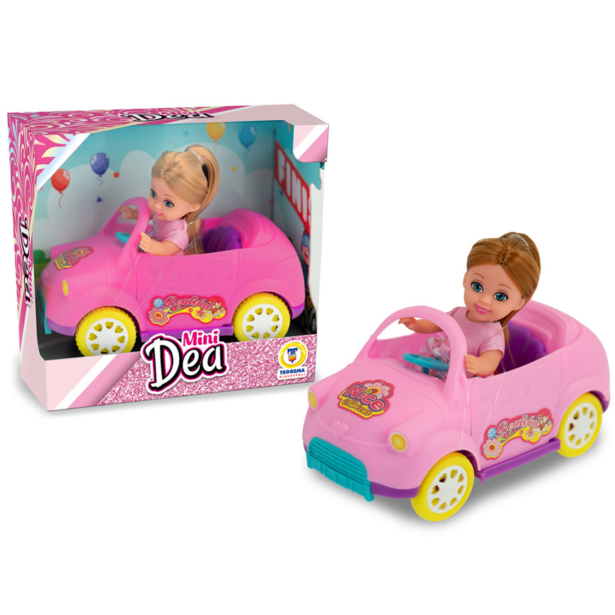 MINI DEA BAMBOLINA CON AUTO 11,5CM 80356