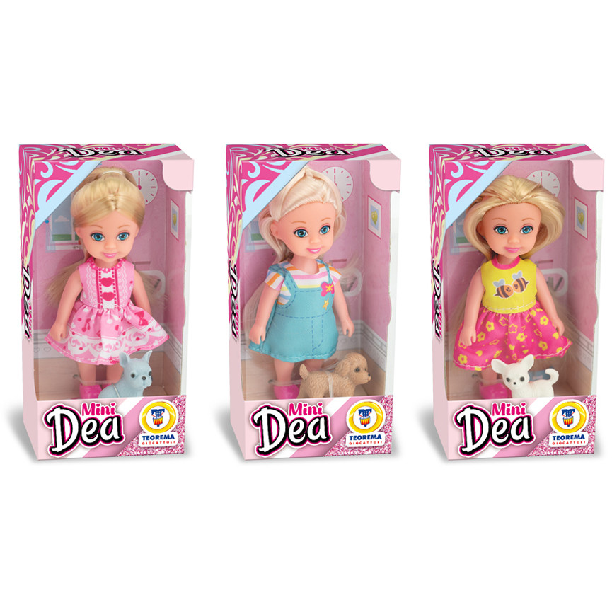 MINI DEA BAMBOLINA CON CAGNOLINO 80260