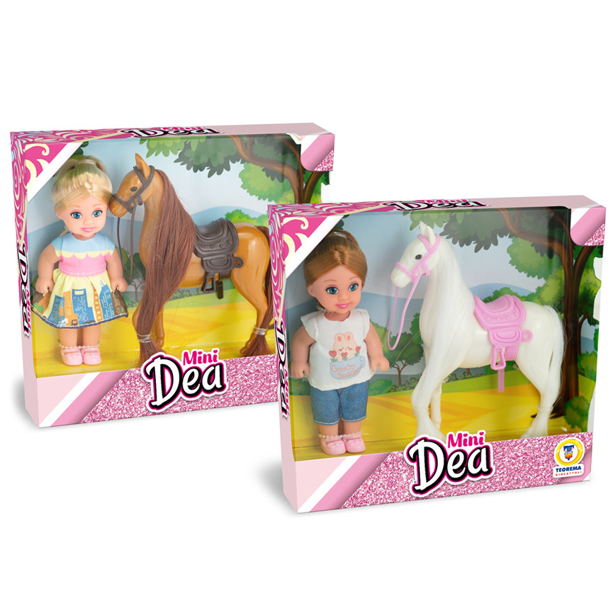 MINI DEA BAMBOLINA CON CAVALLO 80259