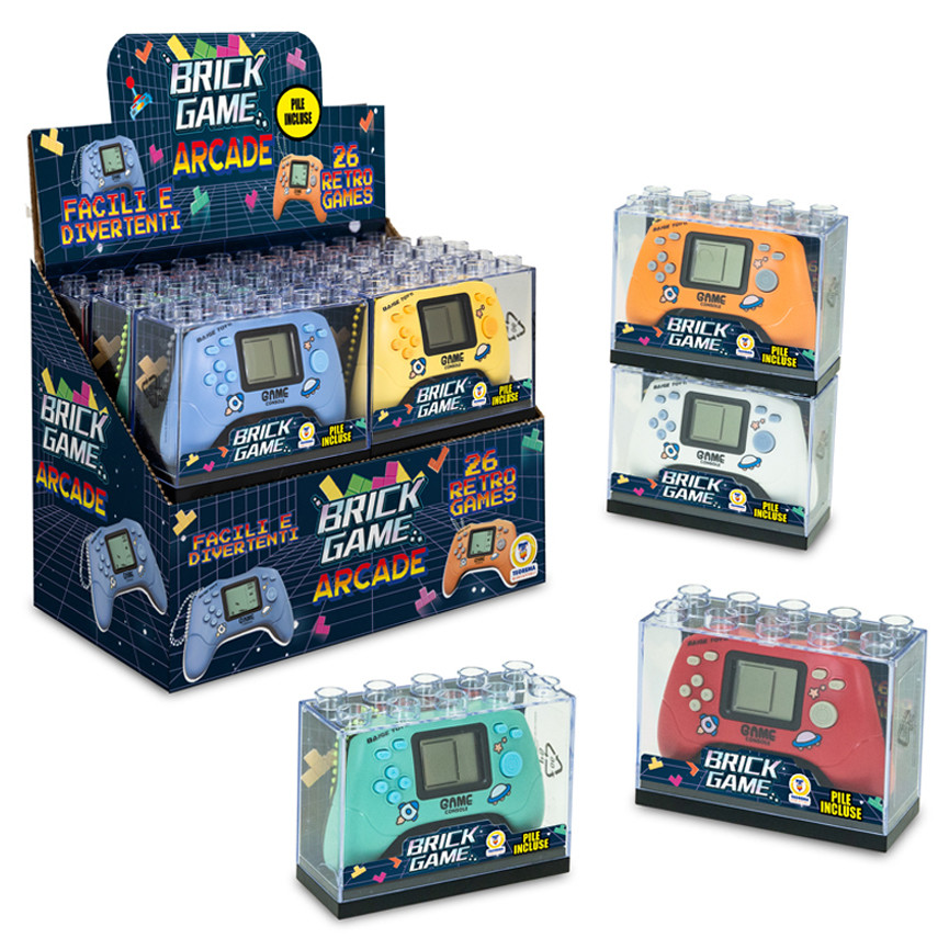 MINI GIOCO CONSOLLE ARCADE RETRO BRICKS 81286