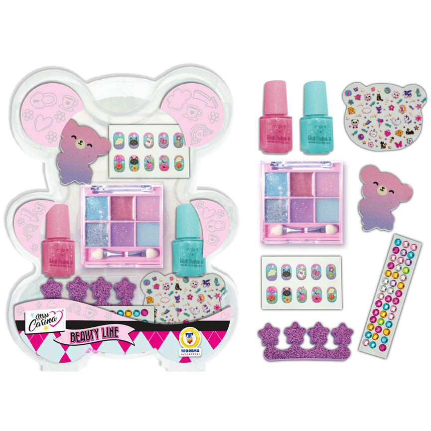 MISS CARINA SET MAKEUP E STICKER ORSETTO 80704