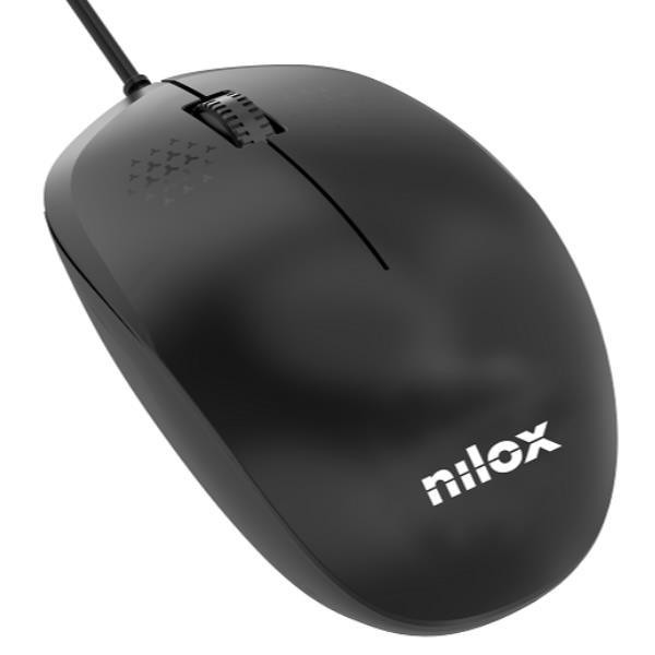 MOUSE OTTICO C/FILO NILOX NERO MOUSB1012