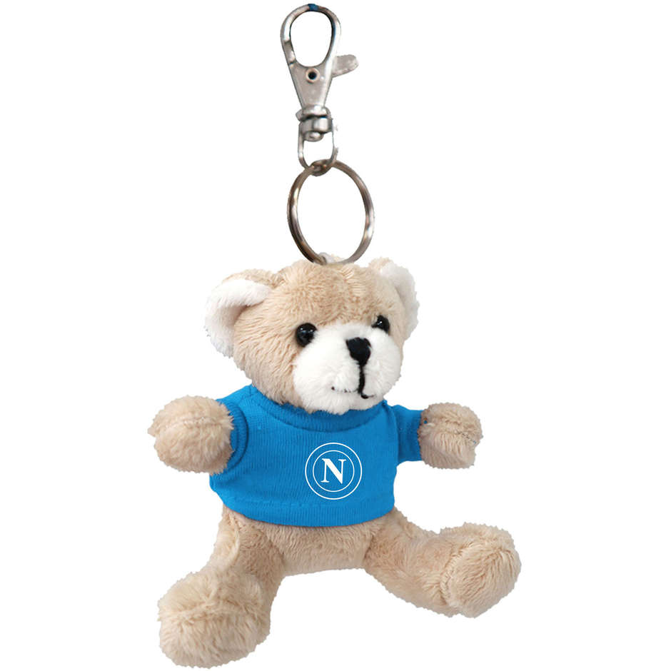 NAPOLI ORSETTO PORTACHIAVI PELUCHE 8CM NA1705
