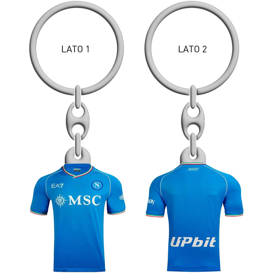NAPOLI PORTACHIAVI SMALTATO MAGLIA NA1113