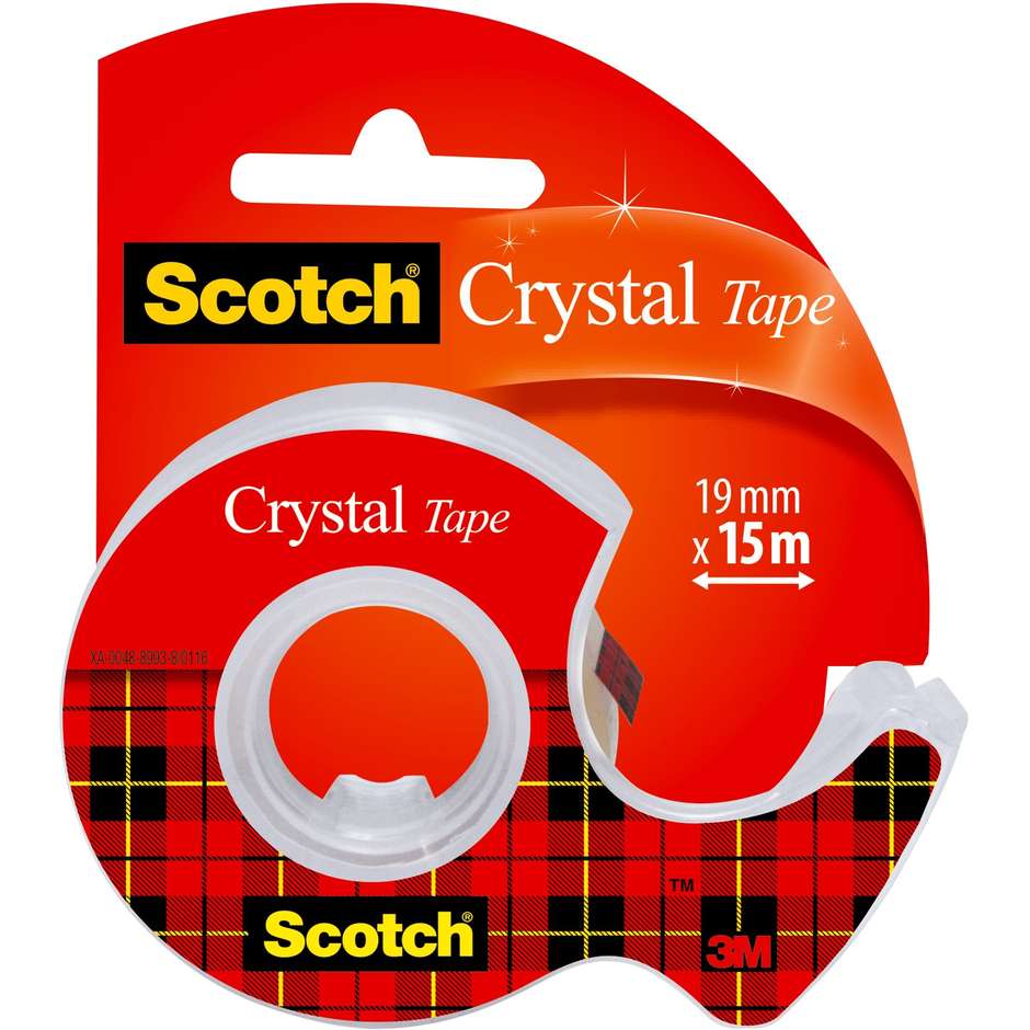 NASTRO ADESIVO CRYSTAL 600 19X15 SUPER TRASPARENTE