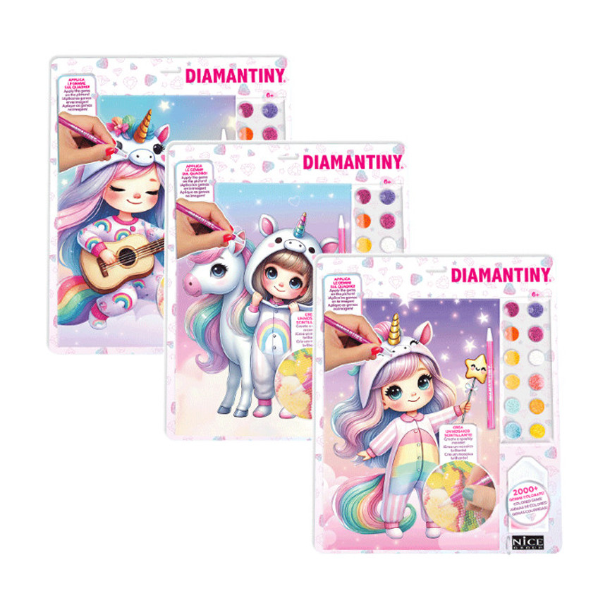 NICE DIAMANTINY KAWAII UNICORN ASS. 90033
