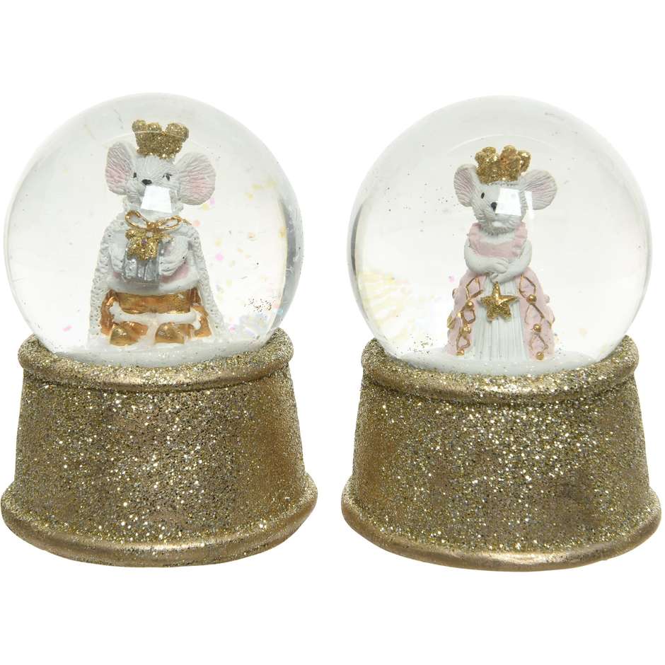 PALLA NEVE SU BASE GLITTER ORO H9CM 530672