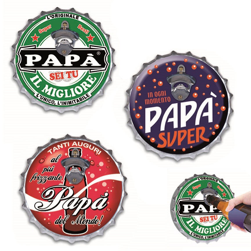 PAPA APRIBOTTIGLIE IN METALLO 9706