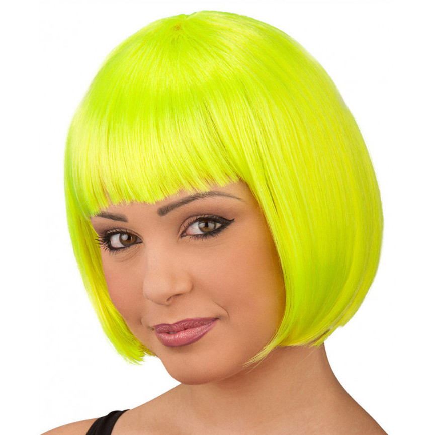PARRUCCA CASCHETTO GIALLO FLUO 02427