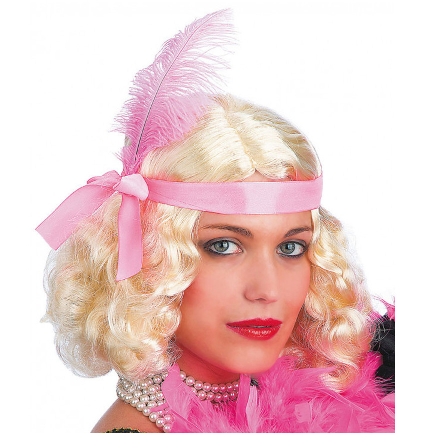 PARRUCCA CHARLESTON CON FASCIA BIONDA 02447