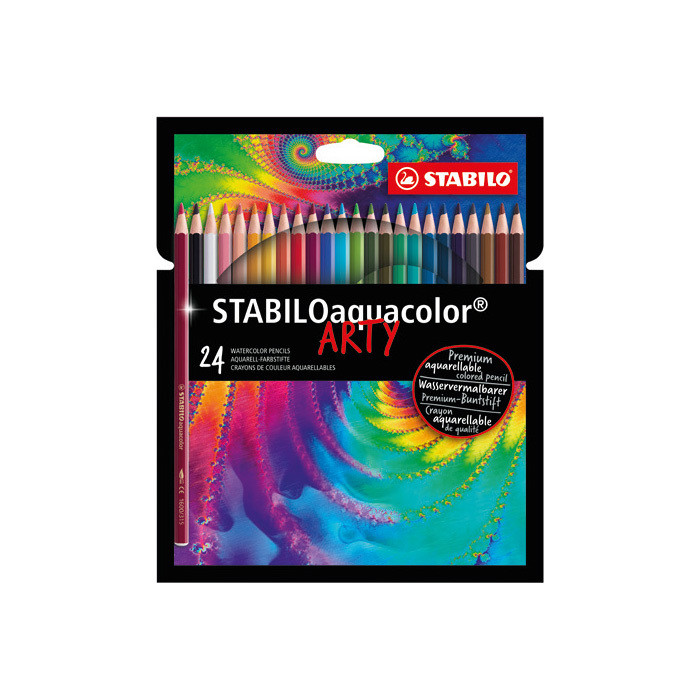 PASTELLI ACQUERELLABILI AQUACOLOR ARTY 24 PEZZI