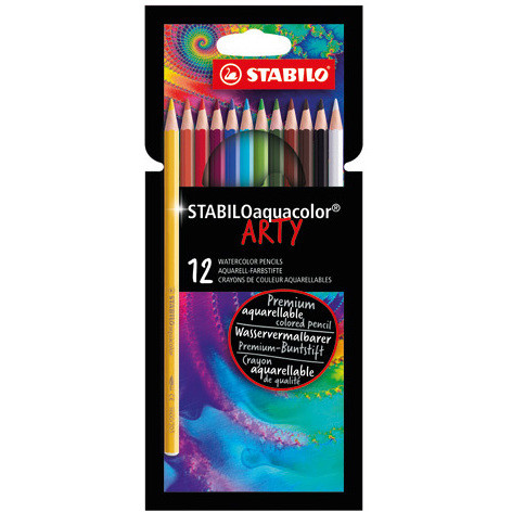 PASTELLI ACQUERELLABILI AQUACOLOR ARTY LINE 12PZ