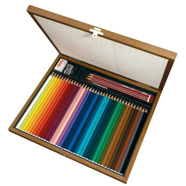 PASTELLI ACQUERELLABILI AQUACOLOR LEGNO 36 PEZZI