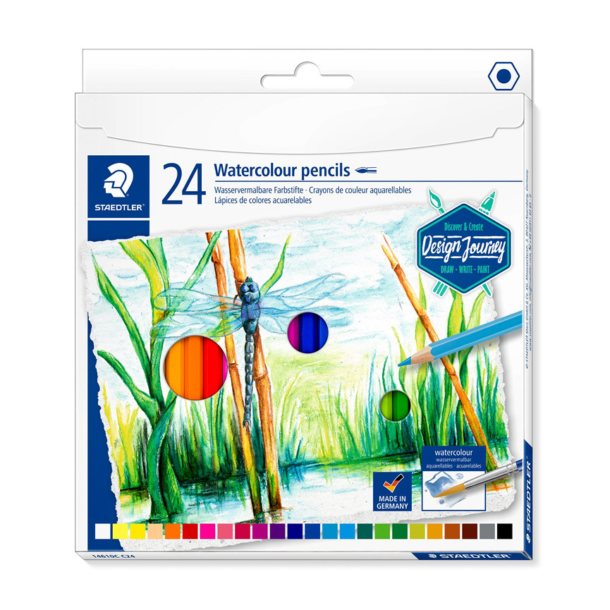 PASTELLI ACQUERELLABILI DESIGN JOURNEY 24 PEZZI