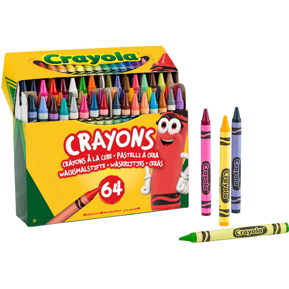 PASTELLI CERA CRAYOLA 64 PEZZI