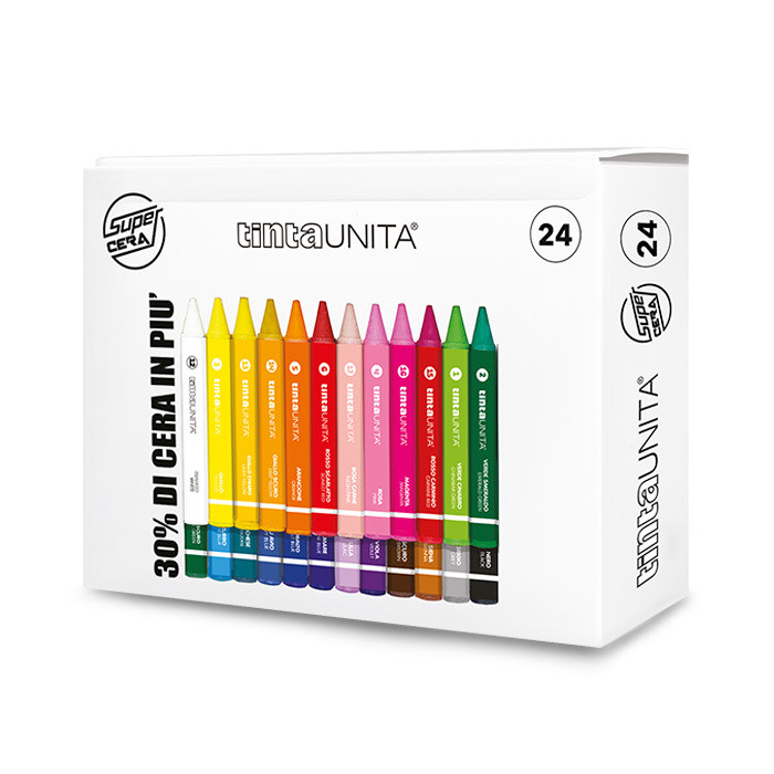 PASTELLI CERA GIGA T.UNITA 24PZ