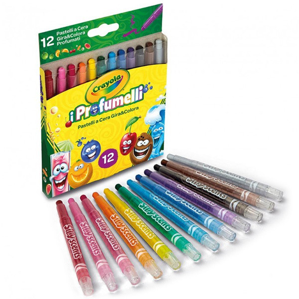 PASTELLI CERA PROFUMELLI 12 PEZZI
