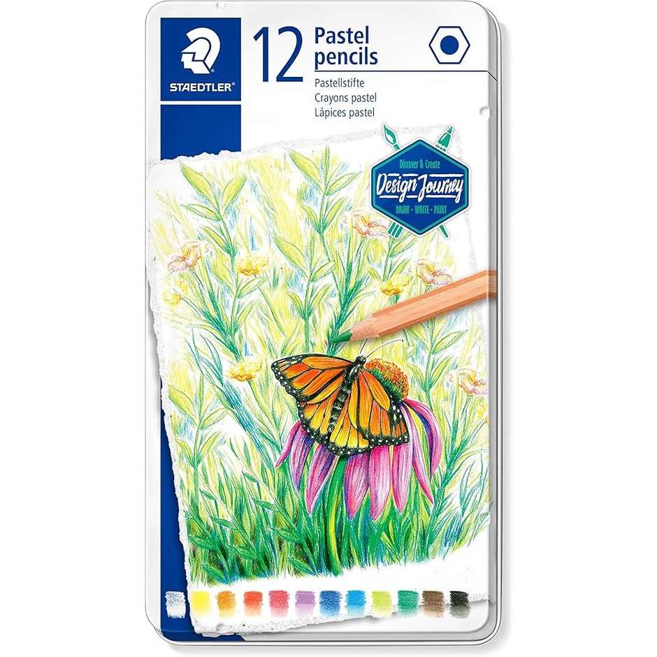 PASTELLI DESIGN JOURNEY 12 PEZZI