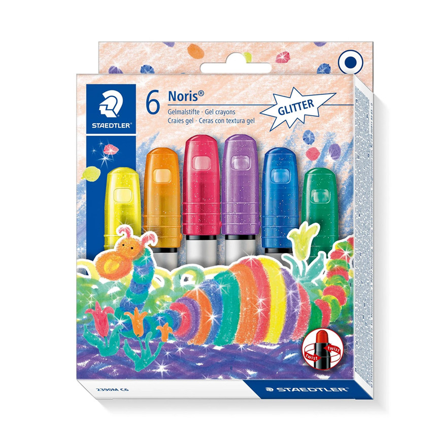 PASTELLI GEL 2390M C6 AST.6COL.GLITTER