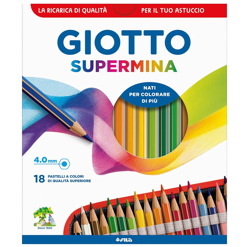 PASTELLI GIOTTO SUPERMINA 18 PZ F236300