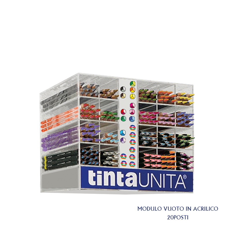 PASTELLI T.UNITA MULTICOLOR 20POSTI ESPOSITORE