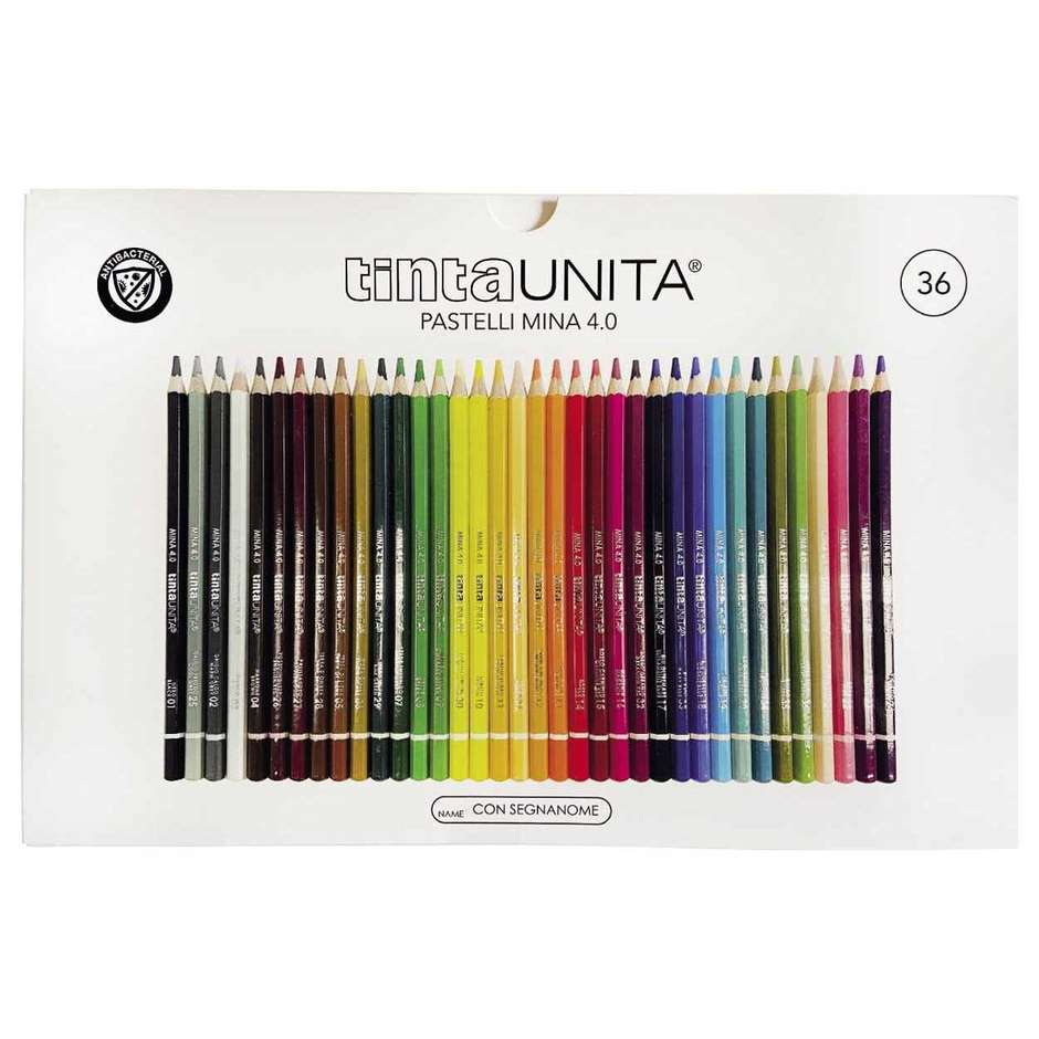 PASTELLI TINTA UNITA 4 MM 36 PEZZI
