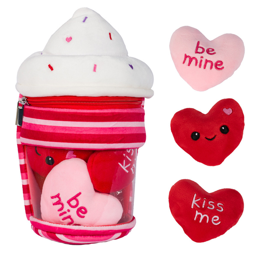 PELUCHE CUPCAKE C/CUORICINI 25CM 22791