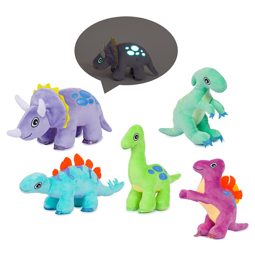 PELUCHE DINOSAURI GLOW INTHE DARK 23/29CM 25747