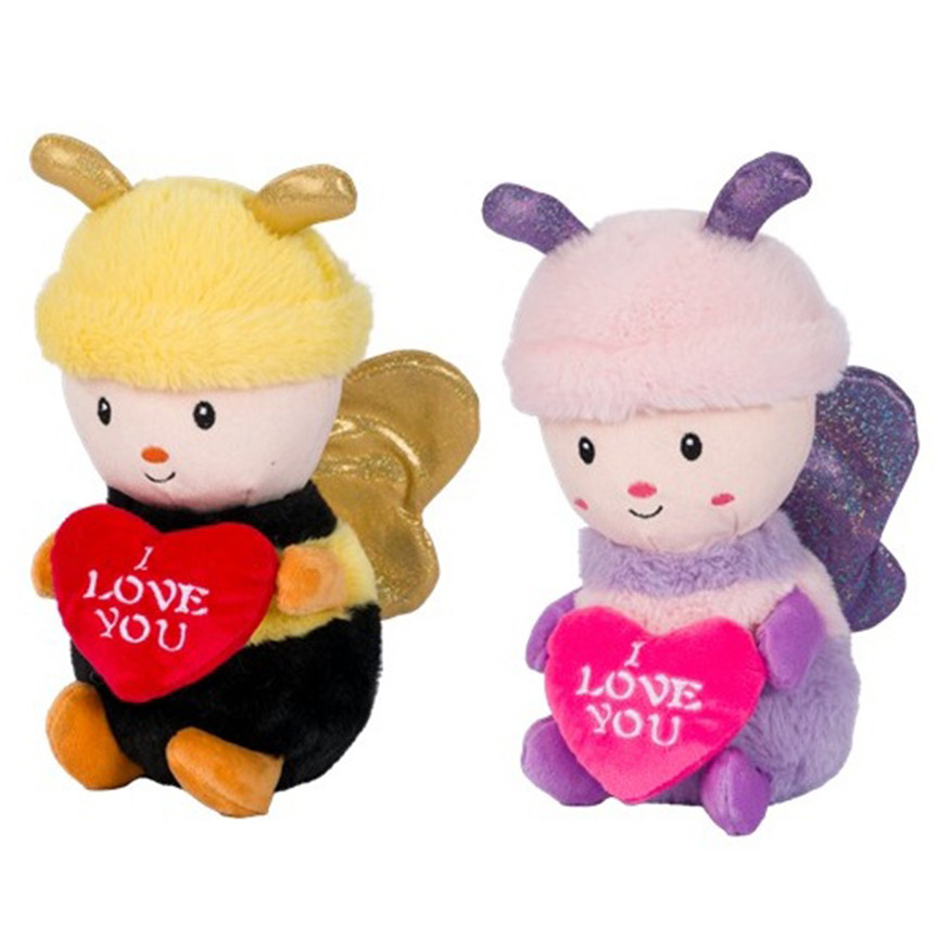 PELUCHE FARFALLA CON CUORE 20CM 2ASS.27893