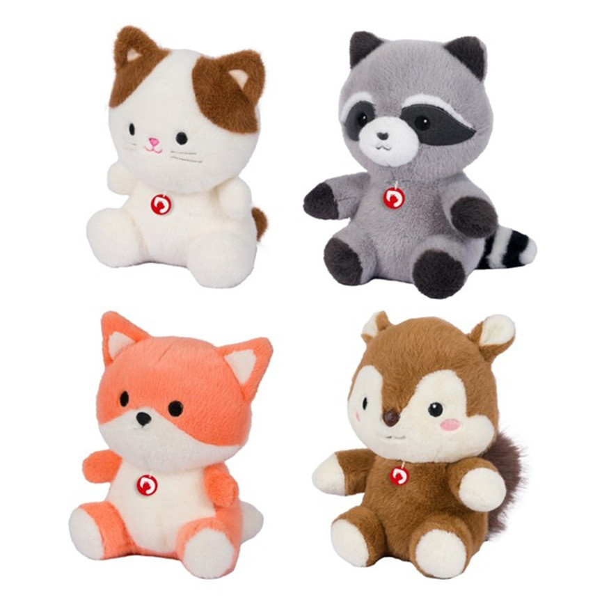 PELUCHE FLUFFY FRIENDS 22CM 4 SOGGETTI ASSORTITI