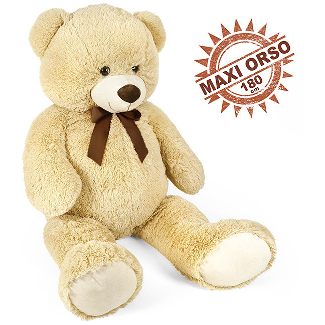 PELUCHE ORSO BEIGE 180CM C/FIOCCO 25235