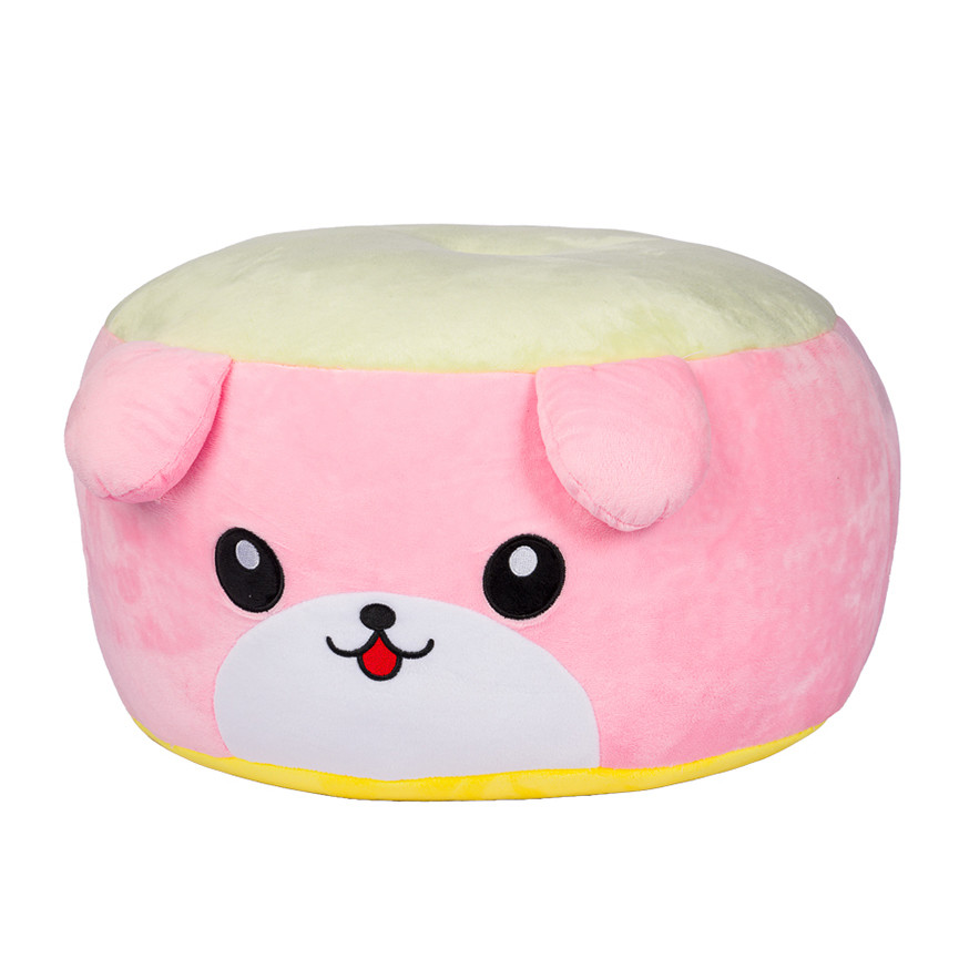 PELUCHE PUFF CANE ROSA 40X25CM 25774