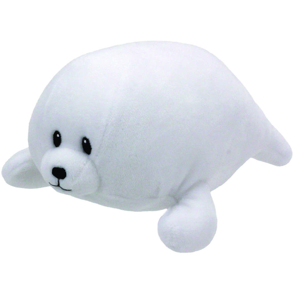 PELUCHE TY BABY FOCA BIANCA TINY 15CM