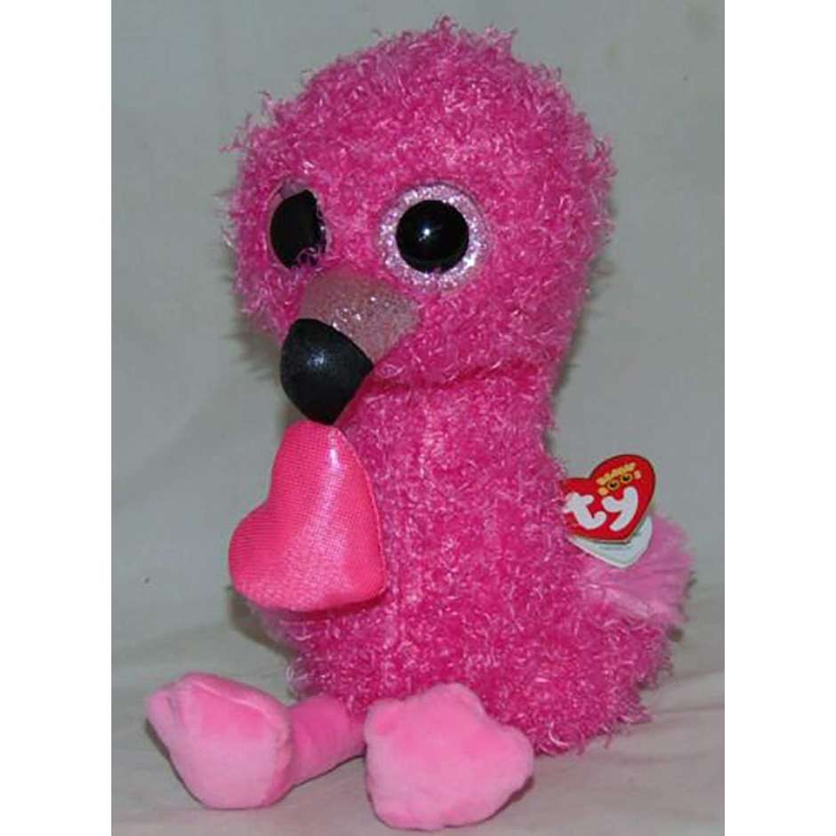 PELUCHE TY DAINTY FENICOTTERO C/CUORE 15CM T36686