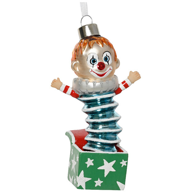 PENDENTE VETRO PAGLIACCIOSCHERZOSO H13,5CM